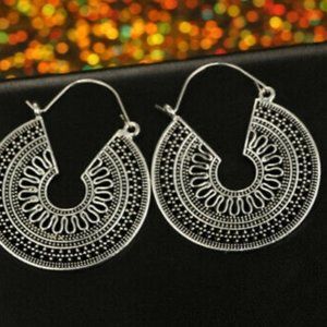 ***Sterling silver Tribal Earrings